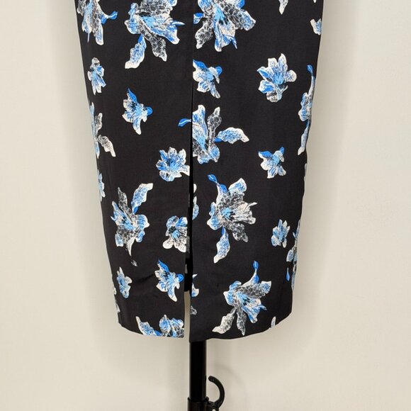 Diane Von Furstenberg Kara Floral Stretch-Cady Pencil Skirt - Picture 4 of 8